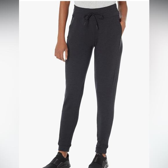 Prana women's size small gray jogger pants relaxed tie waist sweats - Picture 1 of 10